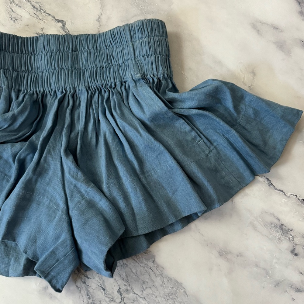 Isabel Marant Étoile blue flutter shorts